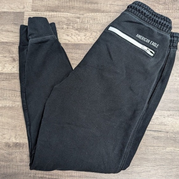 American‎ Eagle Sweatpants Zip Pockets Mesh Breathable Drawstring  Small - Picture 1 of 6